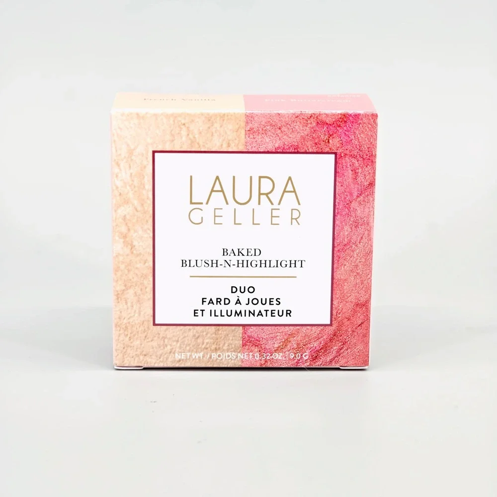 Laura Geller Baked Blush-N-Highlight Duo French Vanilla Pink Buttercream 0.32oz